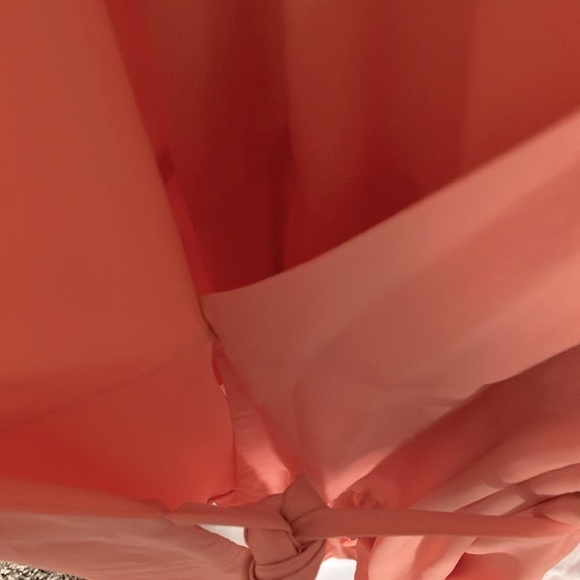 GB: Peach Ruffle Wrap Dress- Midi- High/low- XL - Picture 9 of 16